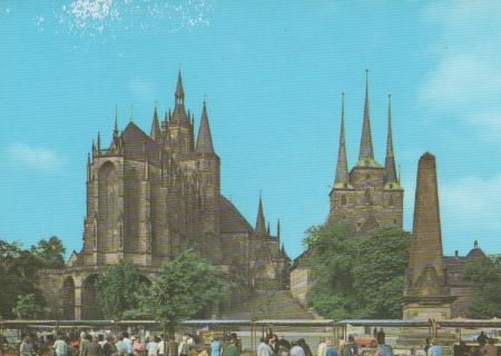 Erfurt - Domplatz - ca. 1975 Erfurt - Domplatz - ca. 1975