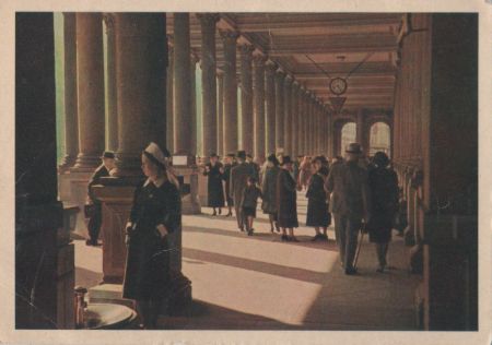 Karlsbad - Mühlbrunn-Kolonnade - ca. 1950 Karlsbad - Mühlbrunn-Kolonnade - ca. 1950