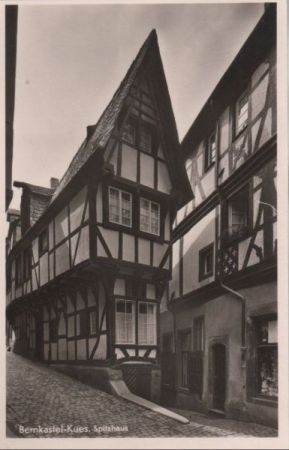 Bernkastel-Kues - Spitzhaus - ca. 1950 Bernkastel-Kues - Spitzhaus - ca. 1950