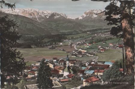 Reit im Winkl - mit Kaisergebirge - ca. 1955 Reit im Winkl - mit Kaisergebirge - ca. 1955