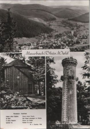 Ilmenau-Manebach - u.a. Goethehäuschen - 1977 Ilmenau-Manebach - u.a. Goethehäuschen - 1977