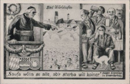 Bad Wörishofen - Saufa wolla se alle - ca. 1960 Bad Wörishofen - Saufa wolla se alle - ca. 1960