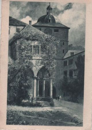 Heidelberg - Partie aus dem Schlosshof Heidelberg - Partie aus dem Schlosshof