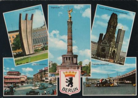 Berlin, Westteil - u.a. Luftbrückendenkmal - 1969 Berlin, Westteil - u.a. Luftbrückendenkmal - 1969