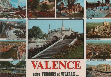 Frankreich - Valence-sur-Rhone - mit 11 Bildern - ca. 1980 Frankreich - Valence-sur-Rhone - mit 11 Bildern - ca. 1980