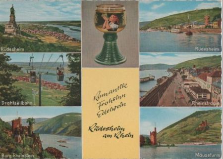 Rüdesheim - u.a. Ansicht vom Rhein - ca. 1970 Rüdesheim - u.a. Ansicht vom Rhein - ca. 1970