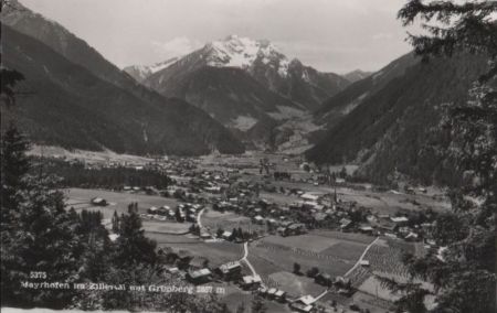 Österreich - Mayrhofen - mit Grünberg - 1966 Österreich - Mayrhofen - mit Grünberg - 1966