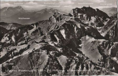 Lenggries - Brauneckgipfel - 1969 Lenggries - Brauneckgipfel - 1969