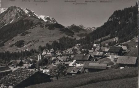 Schweiz - Adelboden - gegen Hahnenmoos-Pass - 1956 Schweiz - Adelboden - gegen Hahnenmoos-Pass - 1956
