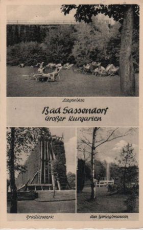 Bad Sassendorf - Großer Kurgarten - 1962 Bad Sassendorf - Großer Kurgarten - 1962