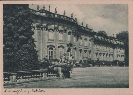 Ludwigsburg - das Schloß - ca. 1950 Ludwigsburg - das Schloß - ca. 1950