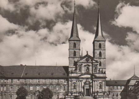 Bamberg - St. Michaelskirche, Hofseite - ca. 1965 Bamberg - St. Michaelskirche, Hofseite - ca. 1965