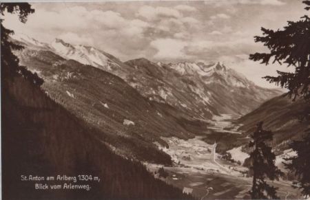 Österreich - St. Anton - Blick vom Arlenweg - ca. 1940 Österreich - St. Anton - Blick vom Arlenweg - ca. 1940