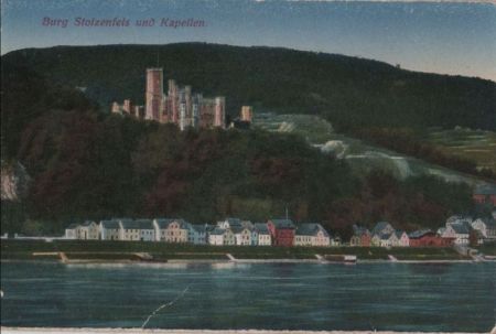 Koblenz, Schloß Stolzenfels - und Kapellen - ca. 1920 Koblenz, Schloß Stolzenfels - und Kapellen - ca. 1920