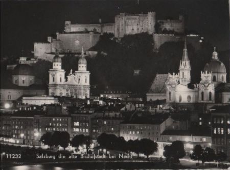 Österreich - Salzburg - bei Nacht - 1964 Österreich - Salzburg - bei Nacht - 1964