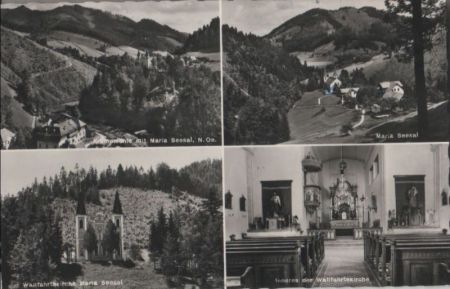 Österreich - Ybbsitz, Maria Seesal - 4 Teilbilder - 1972 Österreich - Ybbsitz, Maria Seesal - 4 Teilbilder - 1972