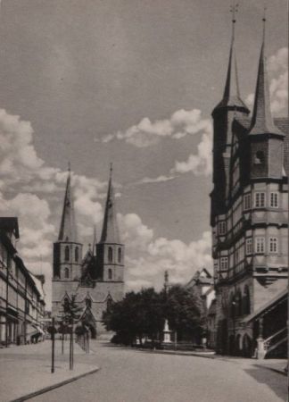 Duderstadt - Rathaus und Marktstraße - ca. 1955 Duderstadt - Rathaus und Marktstraße - ca. 1955