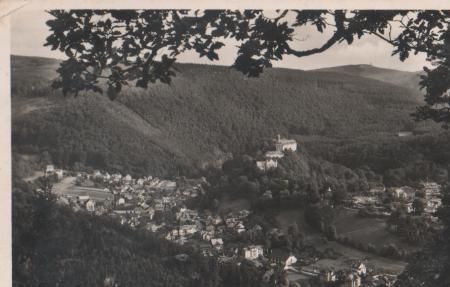 Schwarzburg vom Trippstein - 1950 Schwarzburg vom Trippstein - 1950