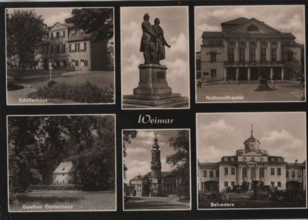 Weimar - 6 Teilbilder - 1965 Weimar - 6 Teilbilder - 1965