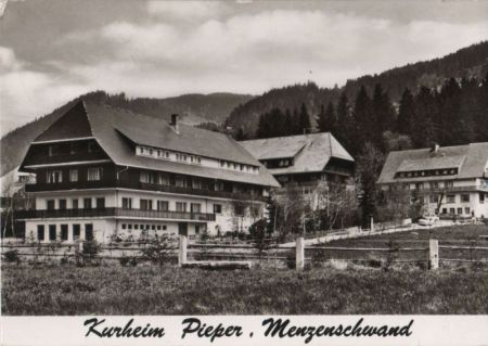 St. Blasien-Menzenschwand - Kurheim Pieper - 1972 St. Blasien-Menzenschwand - Kurheim Pieper - 1972