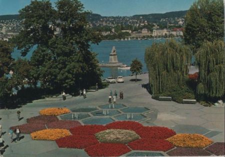 Schweiz - Zürich - am Mythenquai, Hafen Enge - 1972 Schweiz - Zürich - am Mythenquai, Hafen Enge - 1972