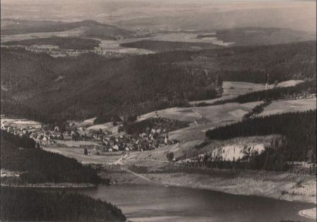 Sosa - mit Talsperre des Friedens - vom Auersberg - 1966 Sosa - mit Talsperre des Friedens - vom Auersberg - 1966