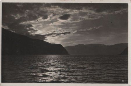 Norwegen - Sognefjord - Aftenstemning - ca. 1955 Norwegen - Sognefjord - Aftenstemning - ca. 1955