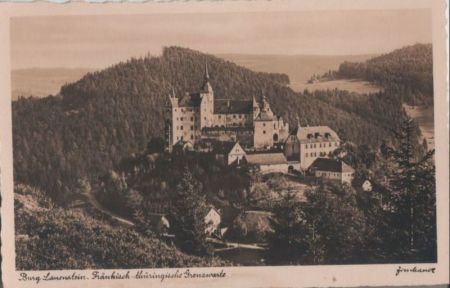 Ludwigsstadt-Lauenstein - Burg, Grenzwarte - ca. 1950 Ludwigsstadt-Lauenstein - Burg, Grenzwarte - ca. 1950