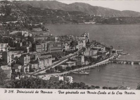 Monaco - Monte Carlo - Vue generale et le Cap Martin - ca. 1960 Monaco - Monte Carlo - Vue generale et le Cap Martin - ca. 1960
