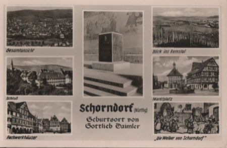Schorndorf - u.a. Schloß - 1954 Schorndorf - u.a. Schloß - 1954