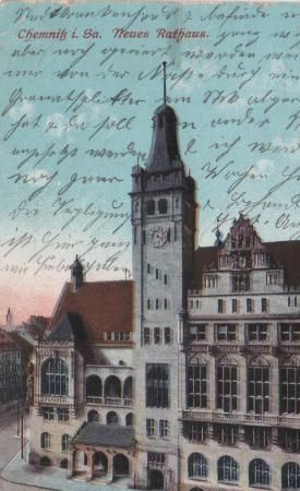 Chemnitz - Neues Rathaus - 1914 Chemnitz - Neues Rathaus - 1914