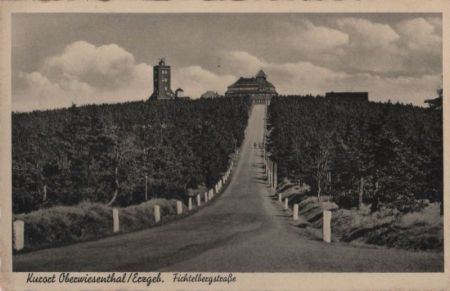 Oberwiesenthal - Fichtelbergstraße - 1937 Oberwiesenthal - Fichtelbergstraße - 1937