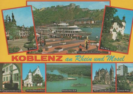 Koblenz am Rhein - u.a. Zentral-Platz - 1989 Koblenz am Rhein - u.a. Zentral-Platz - 1989