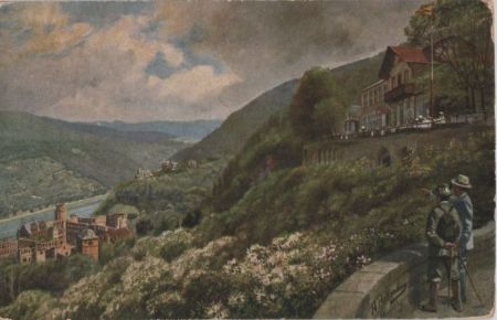 Heidelberg - Blick auf Schloss und Neckar Heidelberg - Blick auf Schloss und Neckar