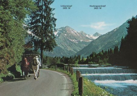 Oberstdorf - Stellwagenfahrt im Birgsautal - ca. 1985 Oberstdorf - Stellwagenfahrt im Birgsautal - ca. 1985