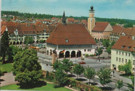 Freudenstadt - Blick auf Stadthaus - 1971 Freudenstadt - Blick auf Stadthaus - 1971