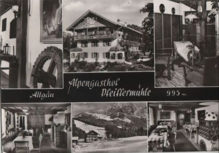 Wertach - Alpengasthof Pfeiffermühle - 1975 Wertach - Alpengasthof Pfeiffermühle - 1975