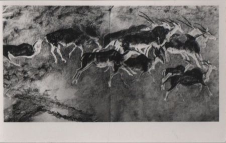 Wandbild mit Tieren - ca. 1960 Wandbild mit Tieren - ca. 1960