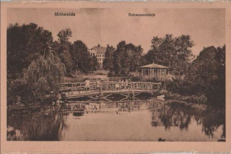 Mittweida - Schwanenteich - ca. 1935 Mittweida - Schwanenteich - ca. 1935