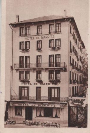 Frankreich - Lourdes - Hotel de Biarritz - ca. 1935 Frankreich - Lourdes - Hotel de Biarritz - ca. 1935