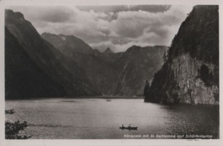 Königssee - mit St. Bartholomä - ca. 1955 Königssee - mit St. Bartholomä - ca. 1955