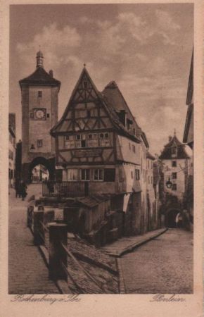 Rothenburg - Plönlein - ca. 1935 Rothenburg - Plönlein - ca. 1935