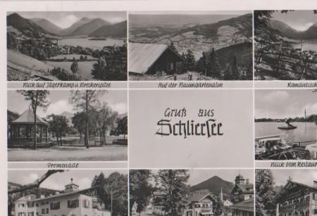 Gruß aus Schliersee - 1952 Gruß aus Schliersee - 1952