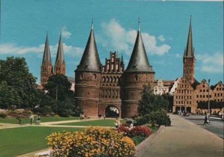 Lübeck - Blick auf St. Marien - ca. 1980 Lübeck - Blick auf St. Marien - ca. 1980