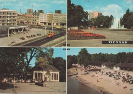 Dessau - u.a. An der Wilhelm-Pieck-Straße - 1977 Dessau - u.a. An der Wilhelm-Pieck-Straße - 1977
