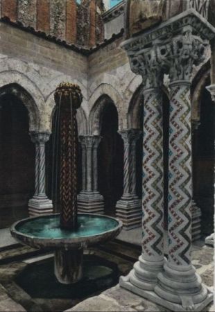 Italien - Monreale - Fontana del Chiostro - ca. 1980 Italien - Monreale - Fontana del Chiostro - ca. 1980