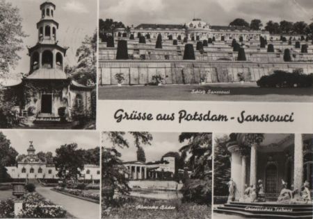 Potsdam, Sanssouci - u.a. Chinesisches Teehaus - 1974 Potsdam, Sanssouci - u.a. Chinesisches Teehaus - 1974