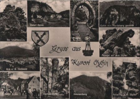 Kurort Oybin - u.a. Blick n.d. Hochwald - 1967 Kurort Oybin - u.a. Blick n.d. Hochwald - 1967