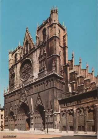 Frankreich - Lyon - La Primatiale Saint-Jean - ca. 1985 Frankreich - Lyon - La Primatiale Saint-Jean - ca. 1985