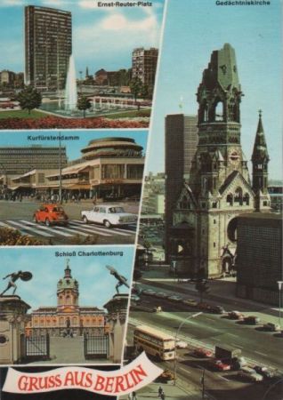 Berlin, Westteil - u.a. Gedächtniskirche - 1976 Berlin, Westteil - u.a. Gedächtniskirche - 1976